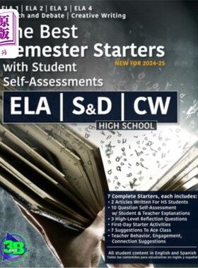海外直订The Best Semester Starters with Student Self-Assessments: English Language Arts  带学生自我评估的最佳学期入