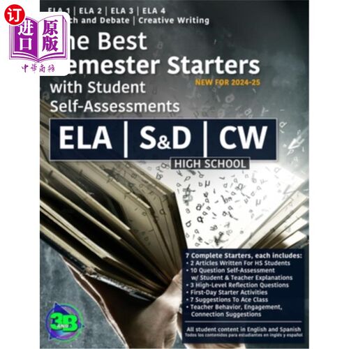 海外直订The Best Semester Starters with Student Self-Assessments: English Language Arts  带学生自我评估的最佳学期入