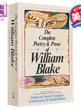 威廉 布莱克诗歌散文全集 The Complete Poetry Prose of William Blake 英文原版 William Blake【中商原版】