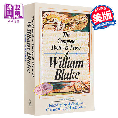 预售 威廉 布莱克诗歌散文全集 The Complete Poetry Prose of William Blake 英文原版 William Blake【中商原版】
