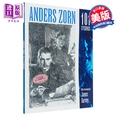 现货 Anders Zorn 101 Etchings 进口艺术 安德斯佐恩101蚀刻 Dover【中商原版】