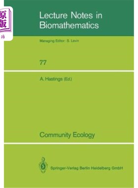 海外直订Community Ecology: A Workshop Held at Davis, Ca, April 1986 社区生态学：1986年4月在加州戴维斯举办的研讨会