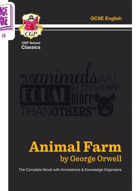 英国CGP Animal Farm - The Complete Novel with Annotations and Knowledge Organisers【中商原版】
