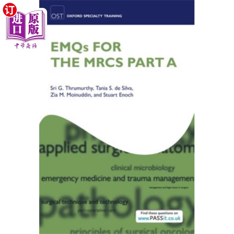 海外直订医药图书EMQs for the MRCS Part A MRCS的EMQ第A部分