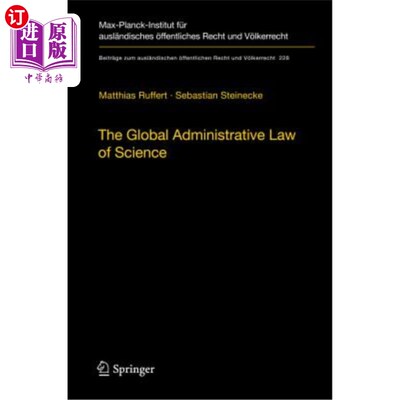 海外直订The Global Administrative Law of Science 全球科学行政法