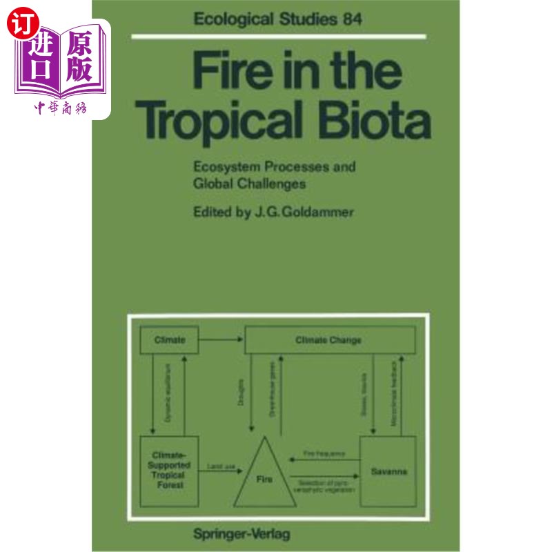 海外直订Fire in the Tropical Biota: Ecosystem Processes and Global Challenges 热带生物区火灾：生态系统过程和全球挑战