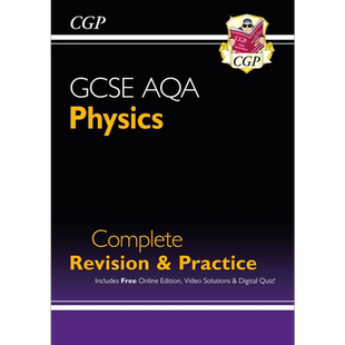 英国原版CGP教辅 New GCSE Physics AQA Complete Revision & Practice 新版物理完整复习和实践 含在线测验【中商原版】