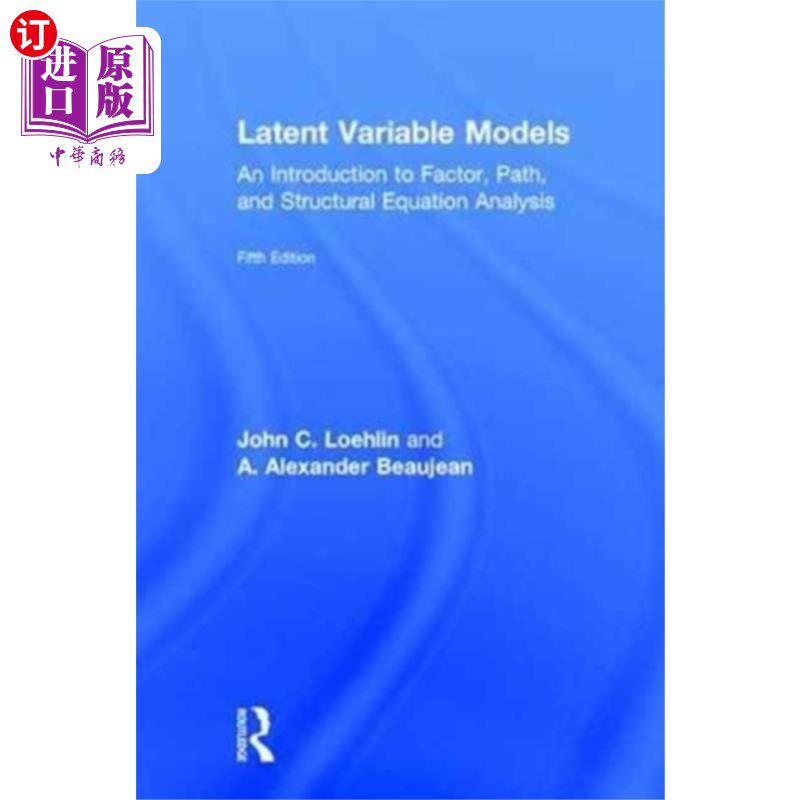 海外直订Latent Variable Models 潜变量模型