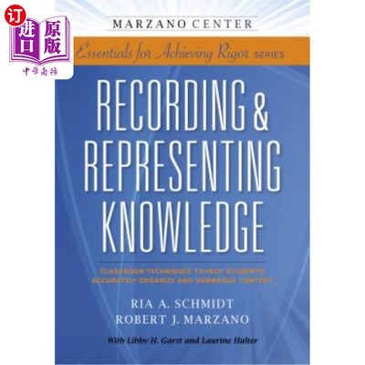 海外直订Recording & Representing Knowledge: Classroom Techniques to Help Students Accura 记录和表示知识：帮助学生准