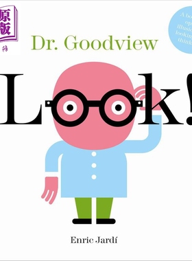 看 古德维尤博士 Enric Jardi Look Dr Goodview英文原版 儿童视觉绘本 开发大脑启发思维精装图画书进口儿童读物【中商原版】