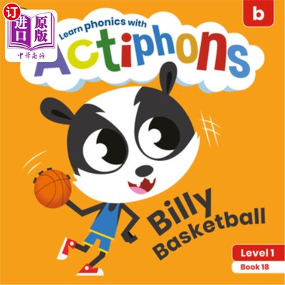 海外直订Actiphons Level 1 Book 18 Billy Basketball: Learn Phonics and Get Active with Ac 第1册第18册比利篮球:学习自