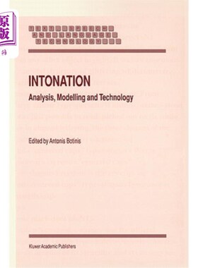 海外直订Intonation: Analysis, Modelling and Technology 语调：分析、建模和技术