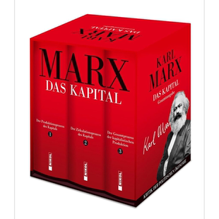 【德文版】资本论 三卷套盒 Karl Marx Das Kapital Vollstandige Gesamtausgabe 3 Teile 原版 卡尔马克思【中商原版】