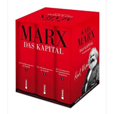 预售 【德文版】资本论 三卷套盒 Karl Marx Das Kapital Vollstandige Gesamtausgabe 3 Teile 原版 卡尔马克思【中商原版】