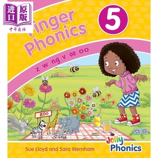 Jolly Book 英文原版 英语字母表字母发音 快乐自然拼读手指拼读书5 Phonics 中商原版 预售 多感官教学活动 Finger
