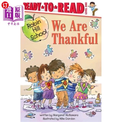 海外直订We Are Thankful: Ready-To-Read Level 1 我们很感激：准备好阅读1级