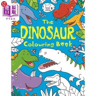 海外直订Dinosaur Colouring Book 恐龙涂色书