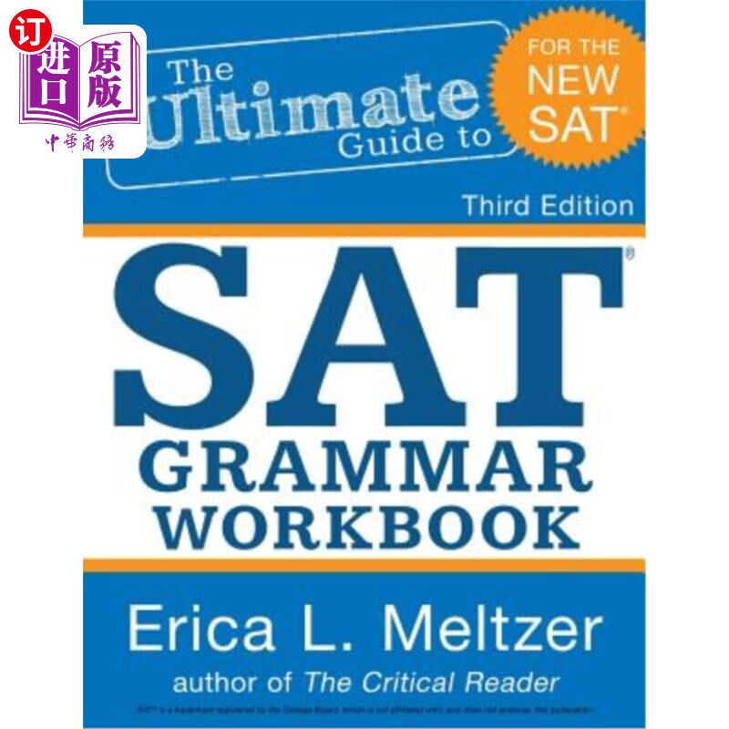 海外直订3rd Edition, The Ultimate Guide to SAT Grammar Workbook 第三版，SAT语法终极指南练习册