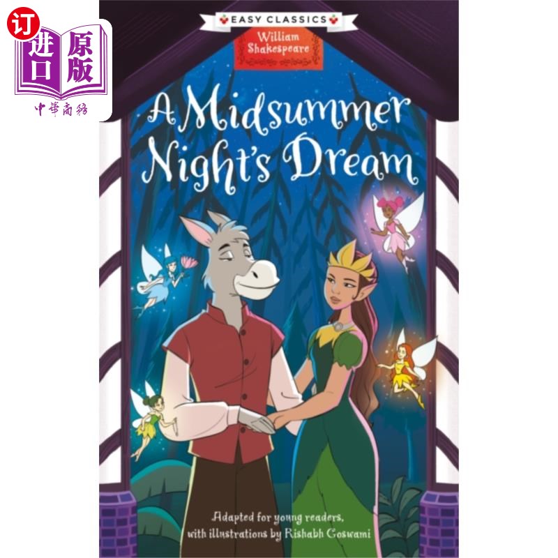 海外直订Shakespeare: A Midsummer Night's Dream (Easy Cla... 莎士比亚：仲夏夜之梦（简单经典）