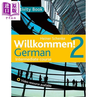 预售 Willkommen 2 German Intermediate course Activity Book 成人德语课程 Willkommen 2 练习册【中商原版】