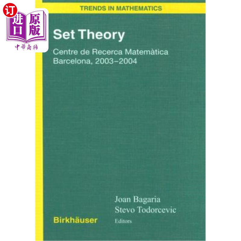 海外直订Set Theory: Centre de Recerca Matemàtica Barcelona, 2003-2004 集合理论:巴塞罗那,2003-2004年