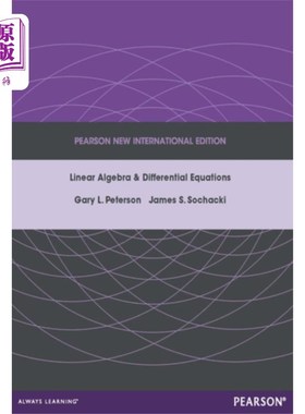 海外直订Linear Algebra and Differential Equations: Pearson New International Edition 线性代数与微分方程：皮尔逊新国际版