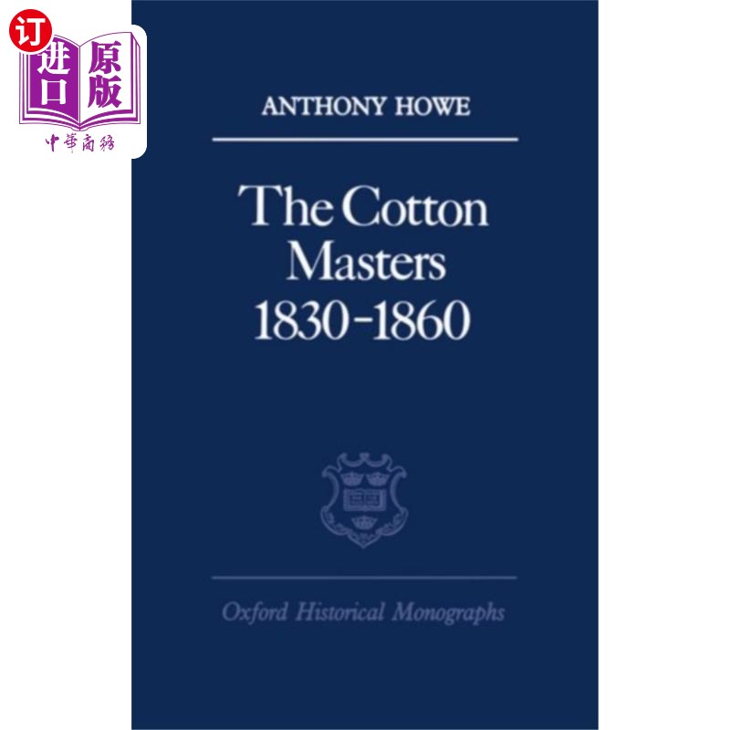 海外直订Cotton Masters 1830-1860 棉花大师1830-1860