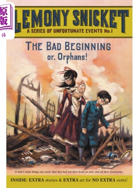预售 雷蒙斯尼奇的不幸历险1 悲惨的开始 A Series of Unfortunate Events 01 英文原版 Lemony Snicket 奇幻小说【中商原版】