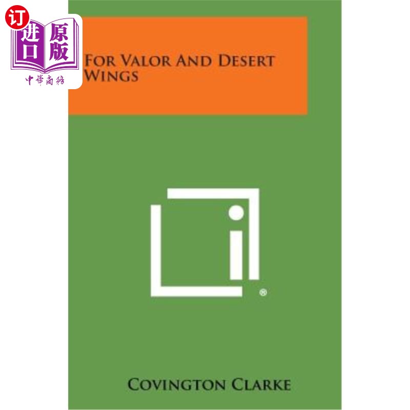海外直订For Valor and Desert Wings 为了勇气和沙漠之翼