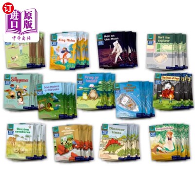 海外直订Read Write Inc. Phonics Book Bag Books: Grey Set 7 Pack of 130 读写公司语音书包书：灰色集7故事书130包