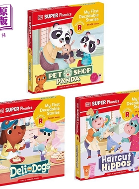 DK丹和贝尔的拼读故事 3册 DK Super Phonics My First Decodable Stories 英文原版 儿童自然拼读 亲子故事绘本【中商原版】