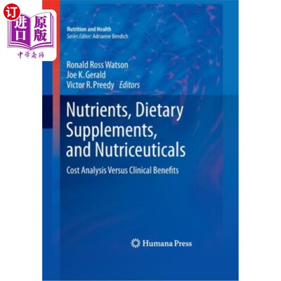 海外直订医药图书Nutrients, Dietary Supplements, and Nutriceuticals: Cost Analysis Versus Clinica 营养素、膳食补充剂