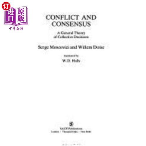 海外直订Conflict and Consensus 冲突与共识