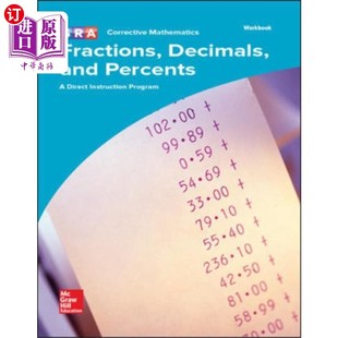 海外直订Corrective Fractions Mathematics ... Decimals 正确 and 小数 工作簿 和百分比 数学分数