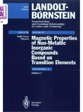 海外直订Halides I 卤化物I