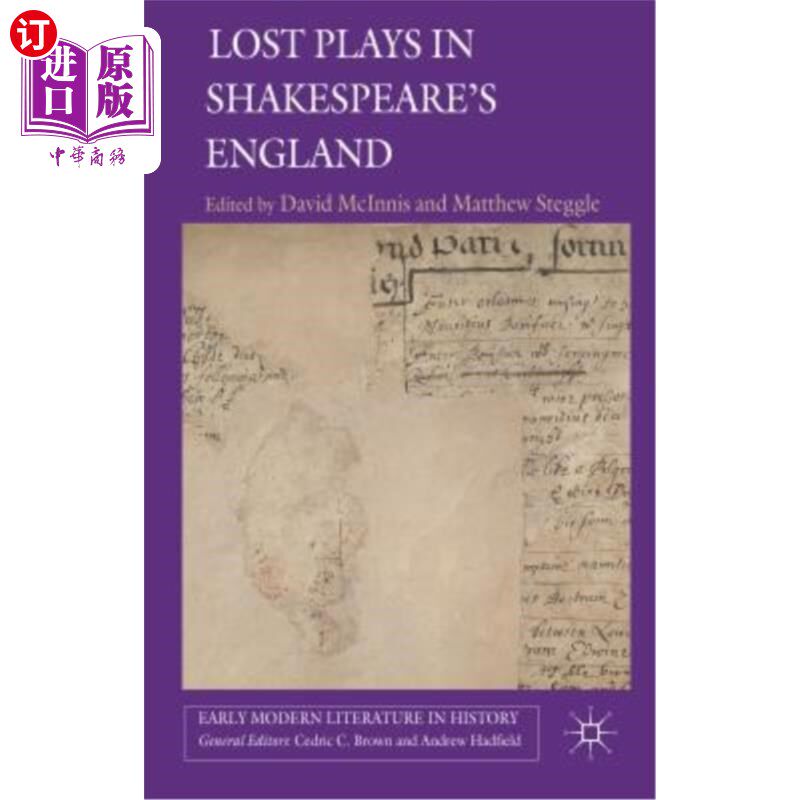 海外直订Lost Plays in Shakespeare's England 莎士比亚英格兰的失落戏剧