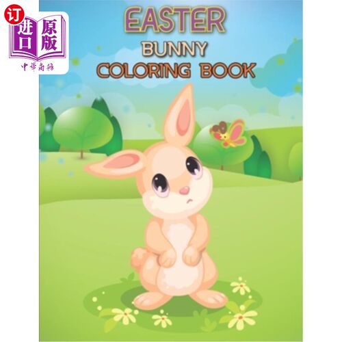 海外直订Easter Bunny Coloring Book: Coloring Books for Kids Ages 4-8 (BestColoring Books 复活节兔子涂色书:4-8岁儿童