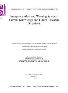 海外直订Emergency Alert and Warning Systems: Current Knowledge and Future Research Direc 紧急警报与预警系统：当前认
