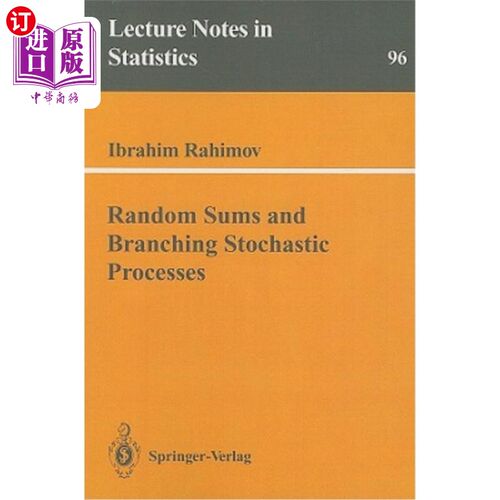 海外直订Random Sums and Branching Stochastic Processes 随机和与分支随机过程