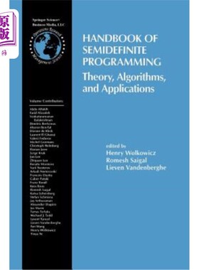 海外直订Handbook of Semidefinite Programming: Theory, Algorithms, and Applications 半定规划手册：理论、算法和应用