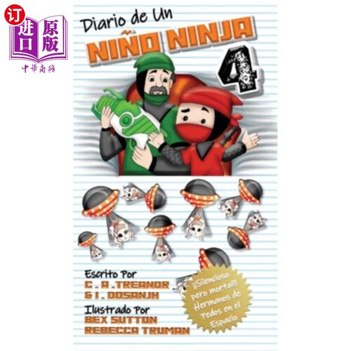 海外直订Diario De Un Ni?o Ninja 4: ??Silencioso pero mortal!! Hermanos de Pedos en el Es 一个孩子的日记?忍者4:??沉