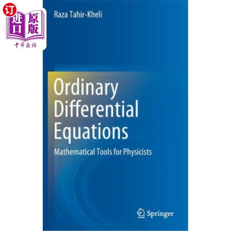 海外直订Ordinary Differential Equations: Mathematical Tools for Physicists 常微分方程：物理学家的数学工具