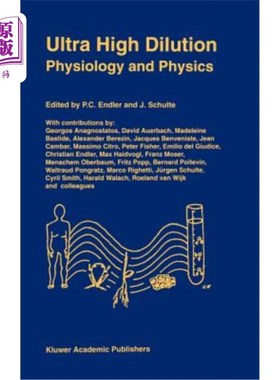 海外直订医药图书Ultra High Dilution: Physiology and Physics 超高稀释:生理学和物理学