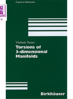 海外直订Torsions of 3-Dimensional Manifolds 三维流形的扭转