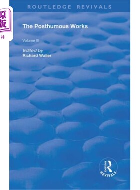 海外直订Posthumous Works of Robert Hooke 罗伯特·胡克遗作
