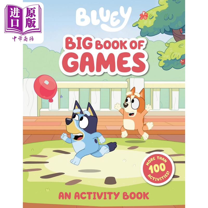 Bluey Big Book Of Games! 小蓝狗布鲁伊 游戏书 英文原版 进口图书 儿童动物故事图画书 游戏玩具书【中商原版】