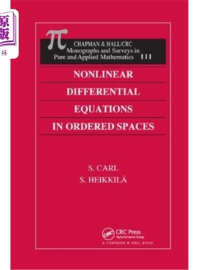 海外直订Nonlinear Differential Equations in Ordered Spaces 有序空间中的非线性微分方程