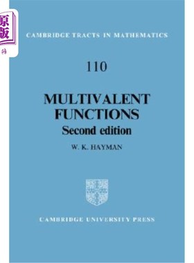 海外直订Multivalent Functions 多价函数