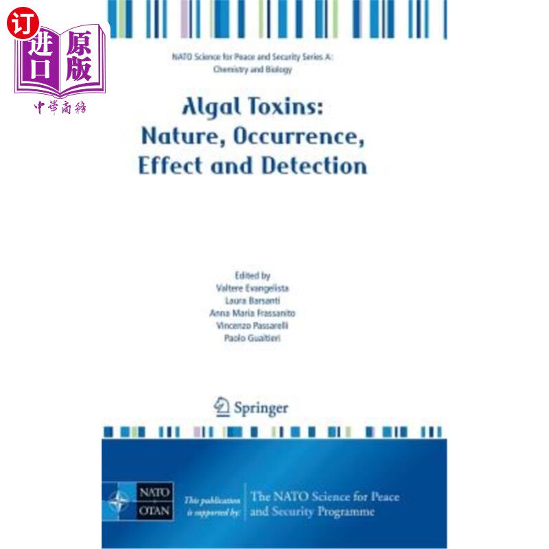 海外直订Algal Toxins: Nature, Occurrence, Effect and Detection 藻类毒素:性质、发生、影响和检测