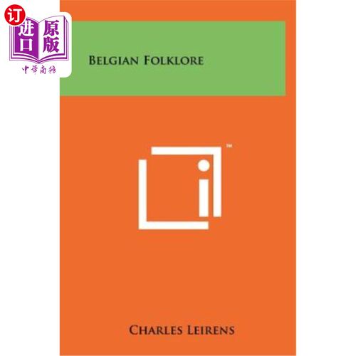 海外直订Belgian Folklore 比利时的民间传说